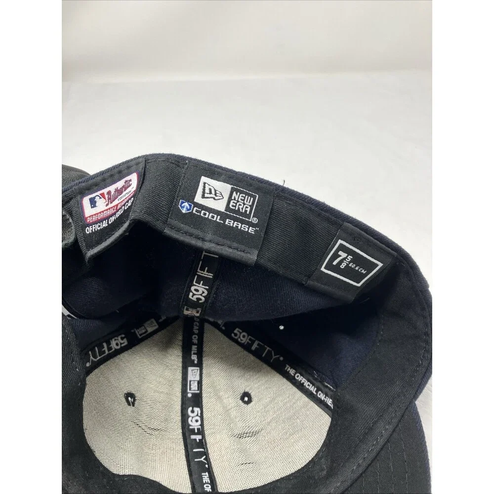 Minnesota Twins New Era 59Fifty Fitted Hat Cap 7-5/8 Cool Base Blue Retro Logo